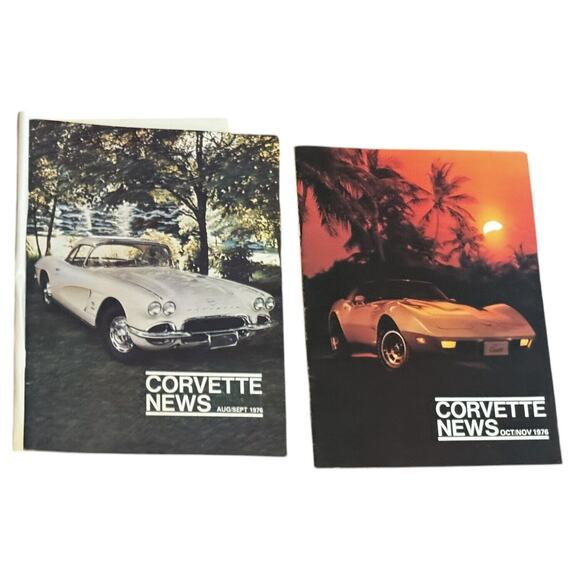 Corvette News (Lot of 6) VTG 1976 Magazines Watkins Glen Goodyear Bob Wingate - Picture 3 of 4